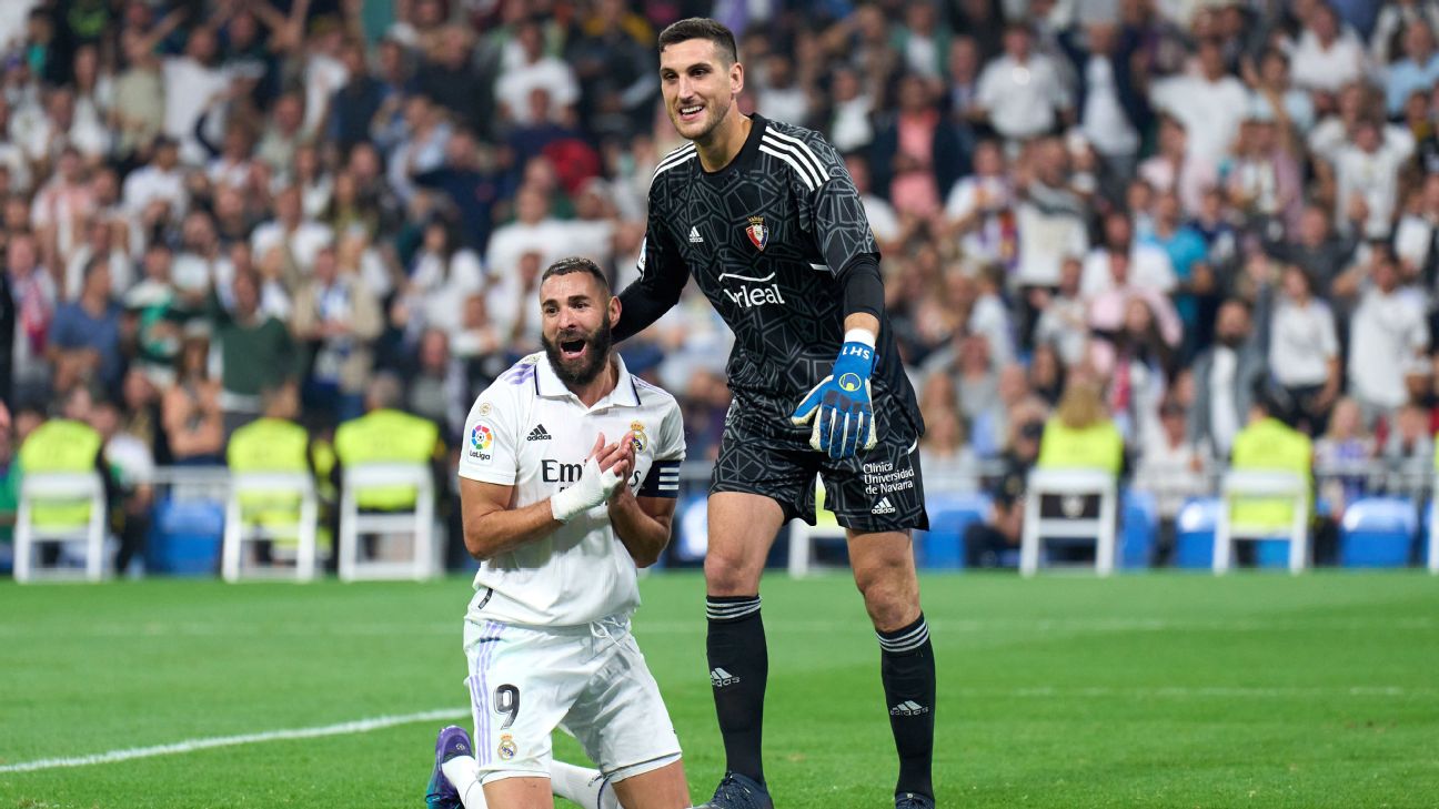 Benzema returns from injury but missed penalty shows Real Madrid aren't infallible