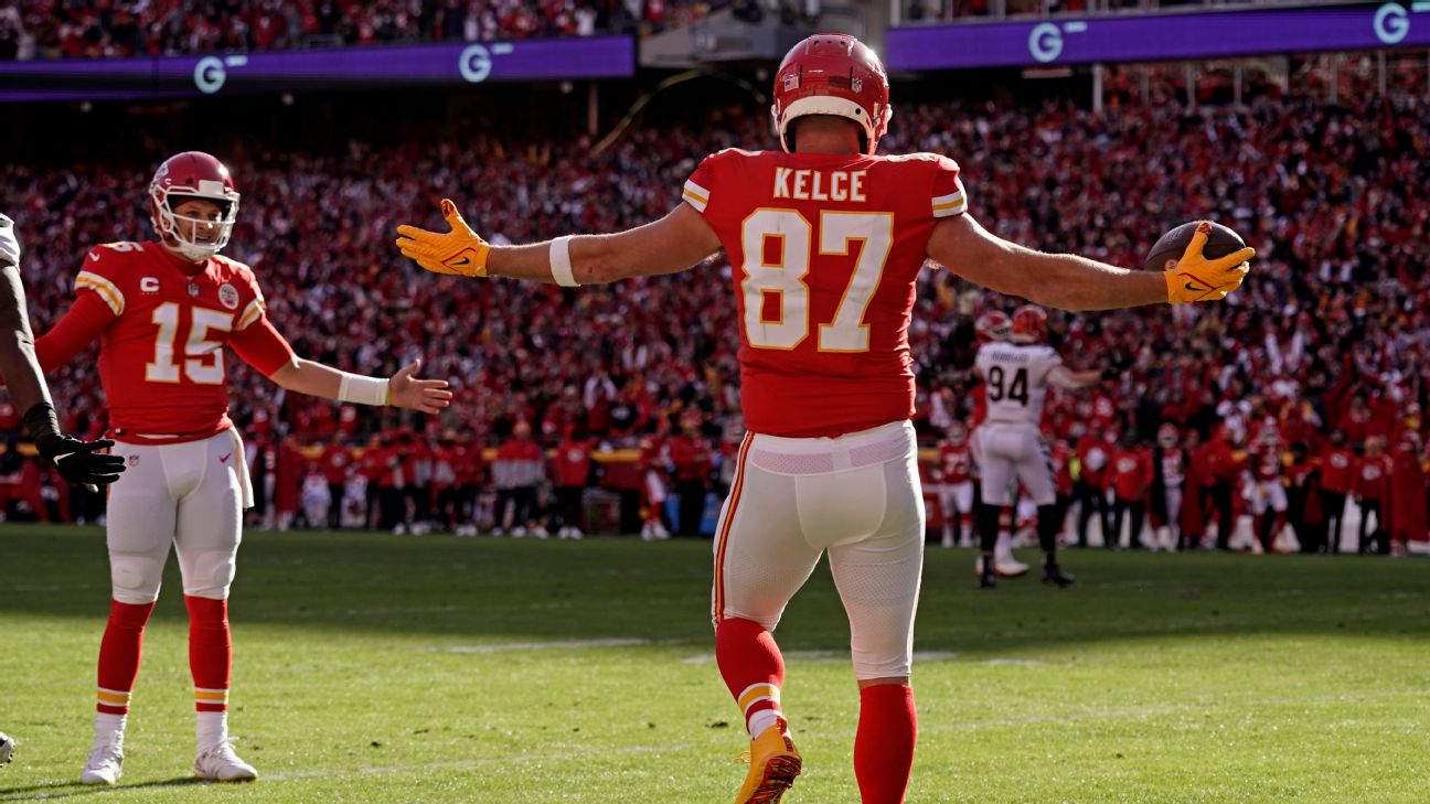 Clyde Edwards-Helaire / Patrick Mahomes II / Travis Kelce / Tyreek