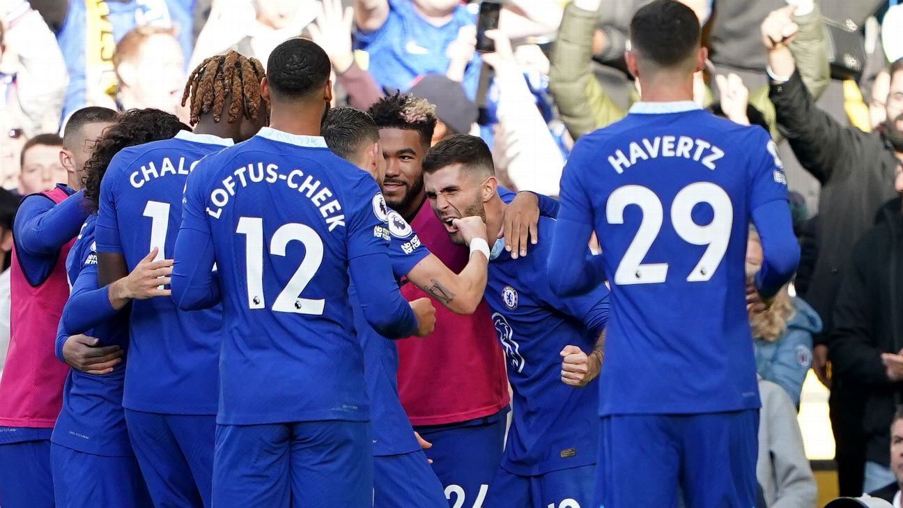 Pulisic 8/10 helps Chelsea to smooth win over Wolves