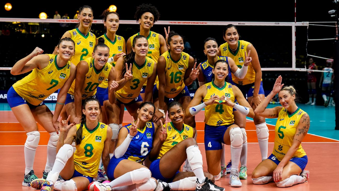 Brasil vence Bélgica de virada pelo Campeonato Mundial de Vôlei feminino -  Jogada - Diário do Nordeste