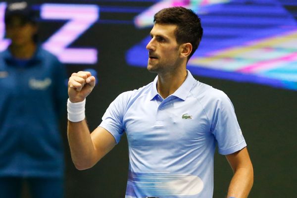 Djokovic beats Tsitsipas again, vs. Rune in final