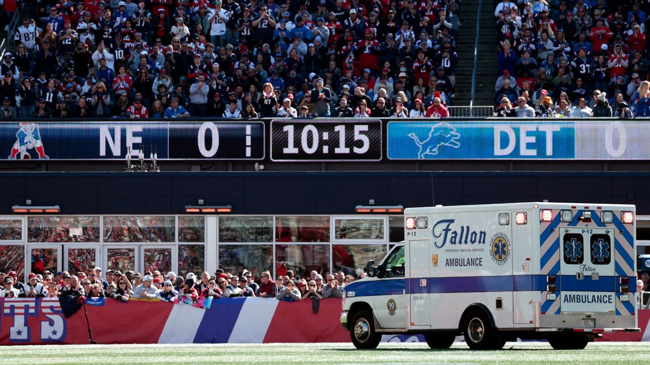 Lions Player Taken Away In Ambulance After Scary Scene