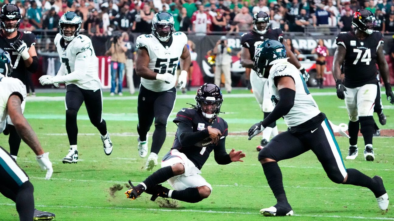 Cardinals vs. Eagles score, takeaways: Philadelphia stays unbeaten with  help from Kyler Murray, missed FG 