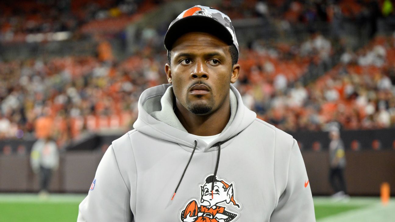 Deshaun Watson: Cleveland Browns quarterback Deshaun Watson out