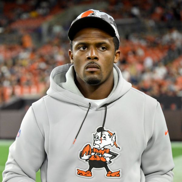 Watson back at Browns facility, still out until Dec.