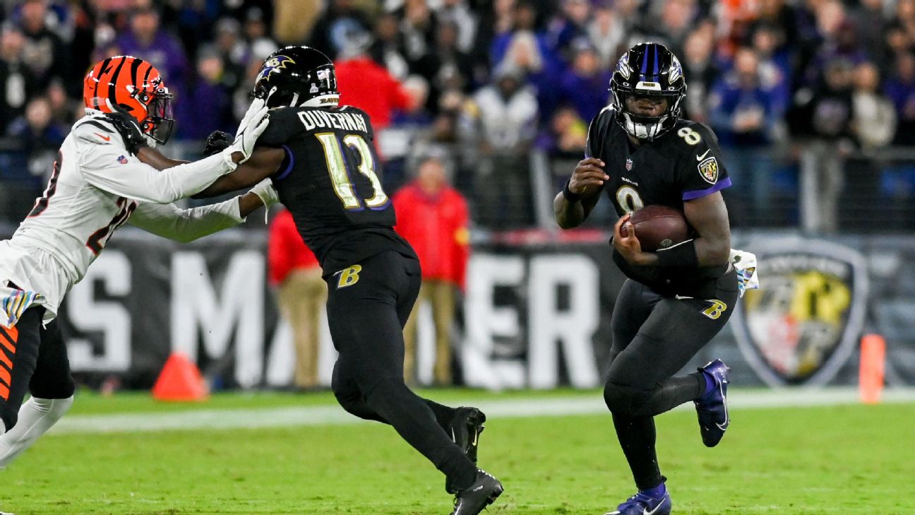 Lamar Jackson says Ravens have 'no excuses' despite losing four players to  injury ahead of game vs. Bengals