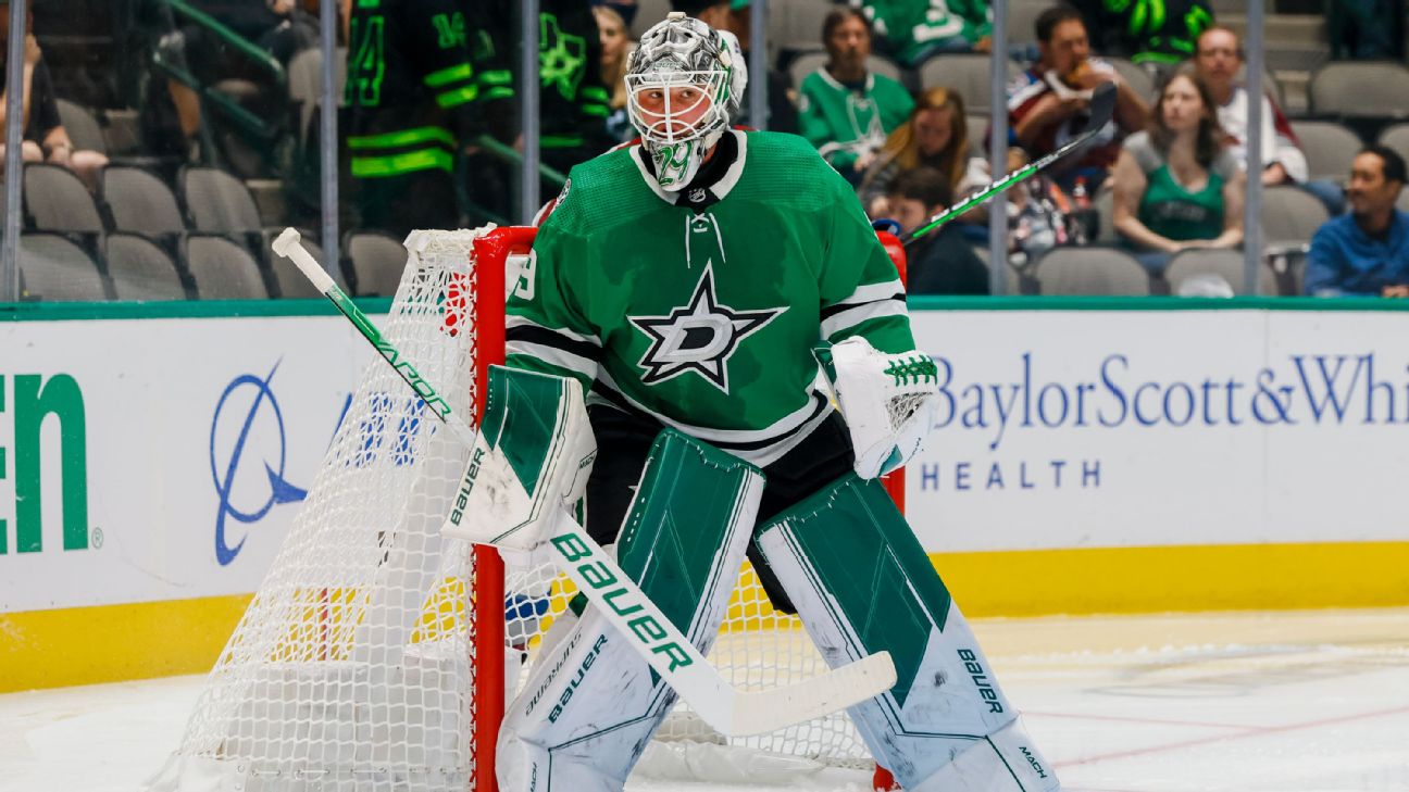 Jake Oettinger s tall task Being the Dallas Stars future in goal 