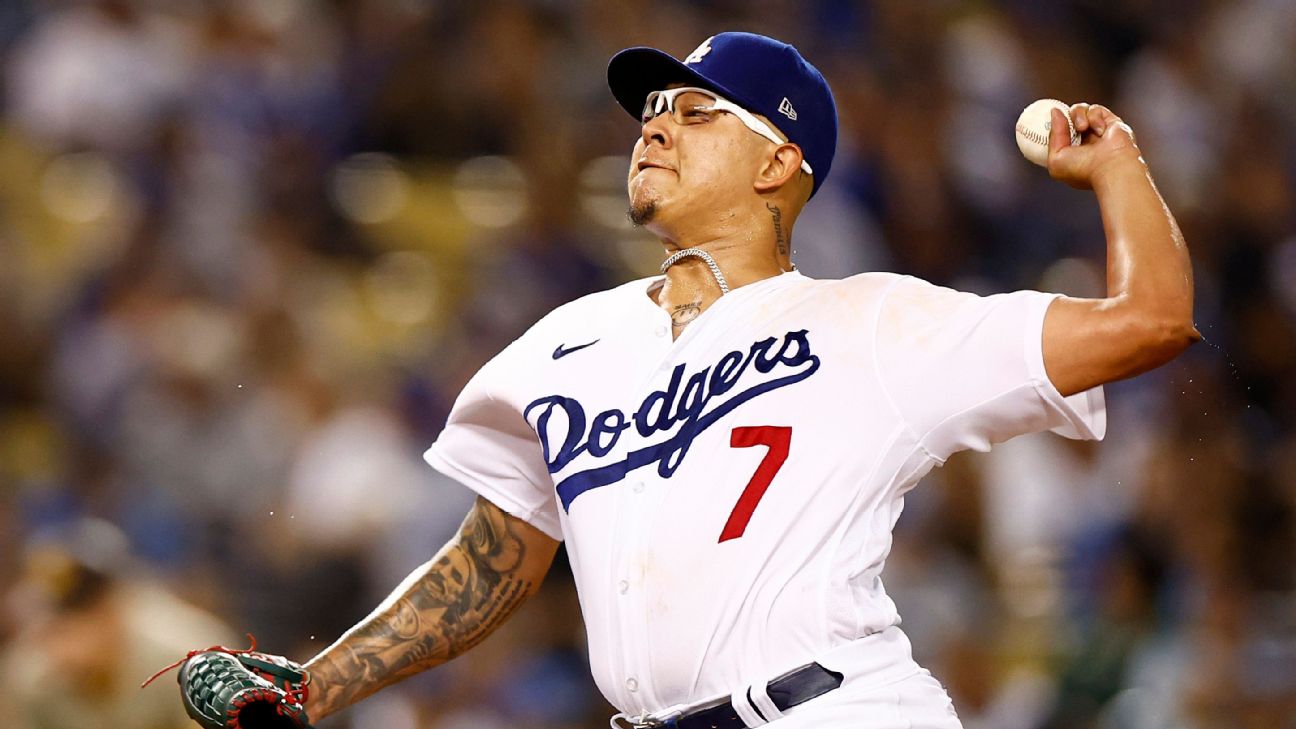 Dodgers borran a Julio Urías para conmemorar el Mes de la Herencia