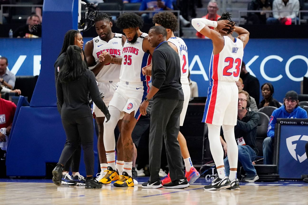 Pistons' Bagley expected to miss 3-4 weeks