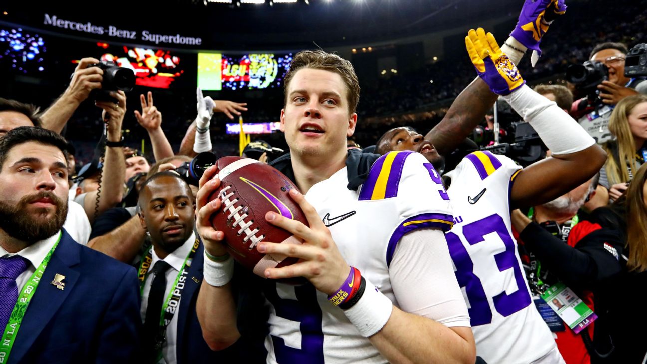 LSU-Clemson: Joe Burrow celebrated title with a cigar in the Superdome