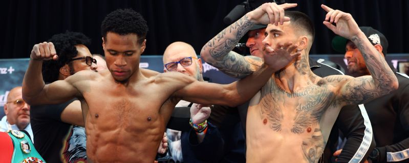 Wild scenes mar Kambosos Jr-Haney weigh-in