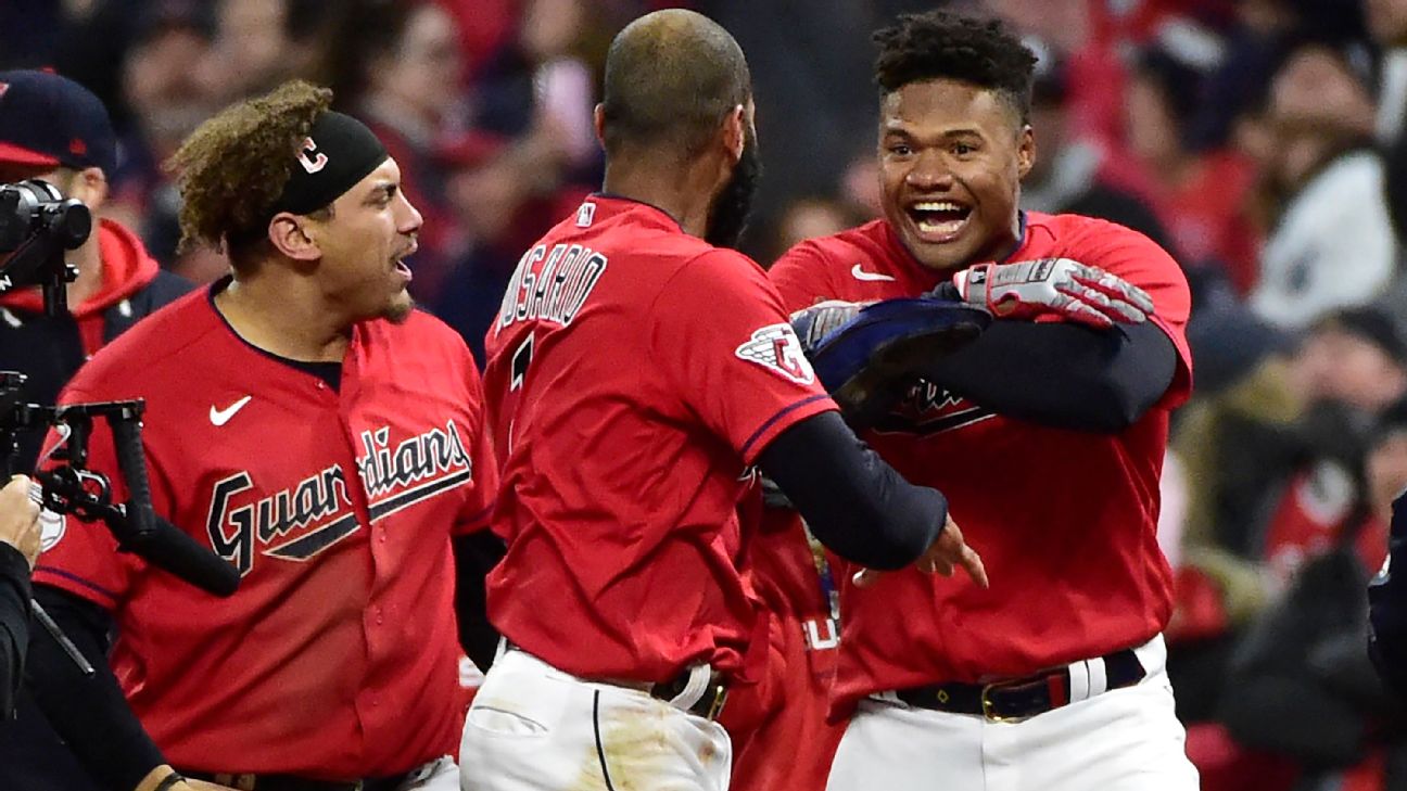 Oscar Gonzalez's walkoff single gives Cleveland ALDS lead ABC7 New York