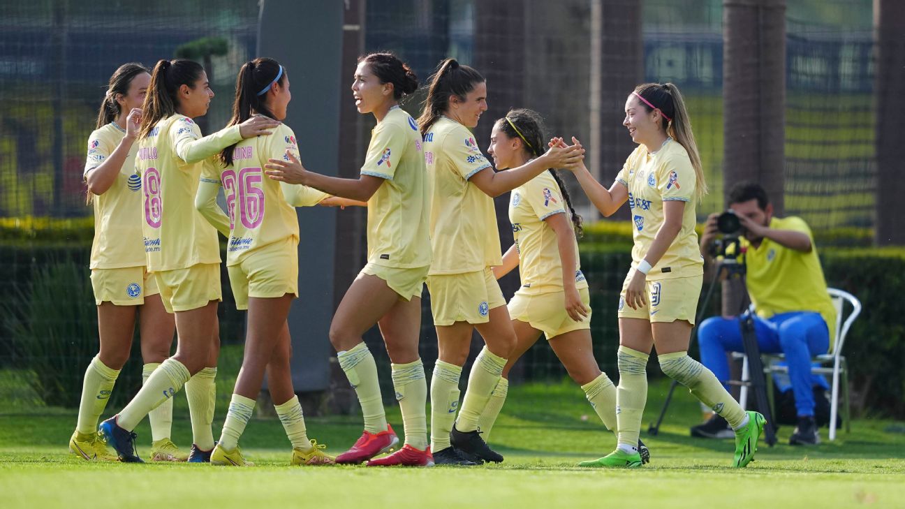 América Femenil luce imponente y golea a Pumas por 6-1 - ESPN