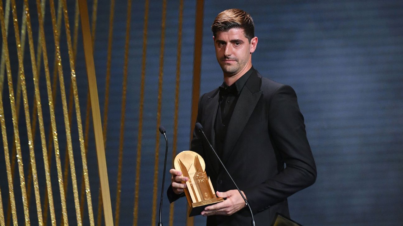 Courtois: 'Impossible' for GKs to win Ballon d'Or