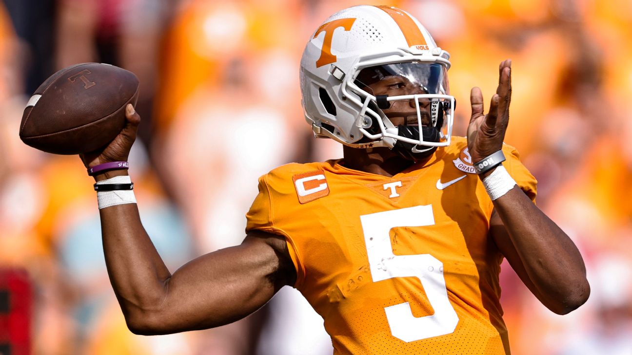 Tennessee QB Hendon Hooker Snubbed From Heisman Trophy Finalists