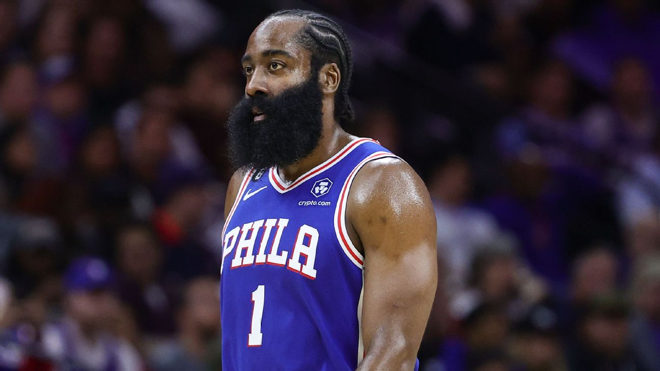 James Harden in Philadelphia: The Beard attends first 76ers practice, but  won't be in a game until after the All-Star break - 6abc Philadelphia
