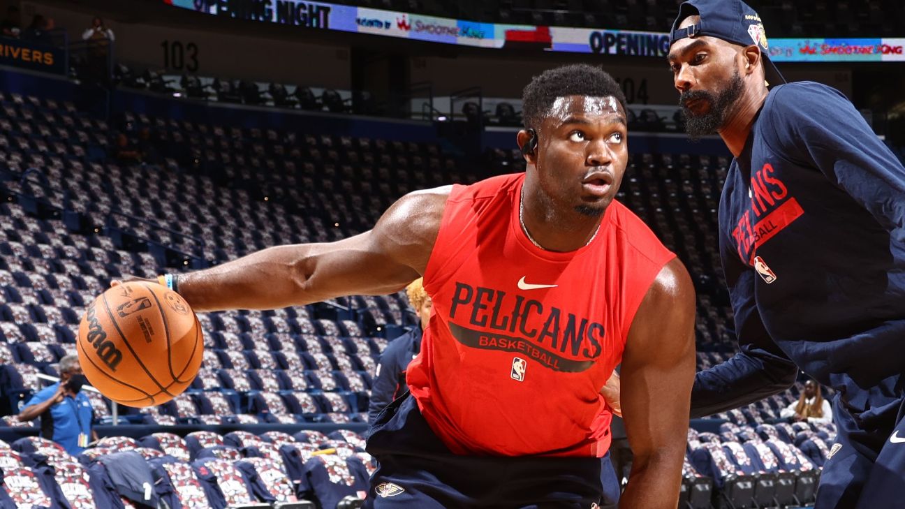 Zion Williamson will not be ready for start of Pelicans' season