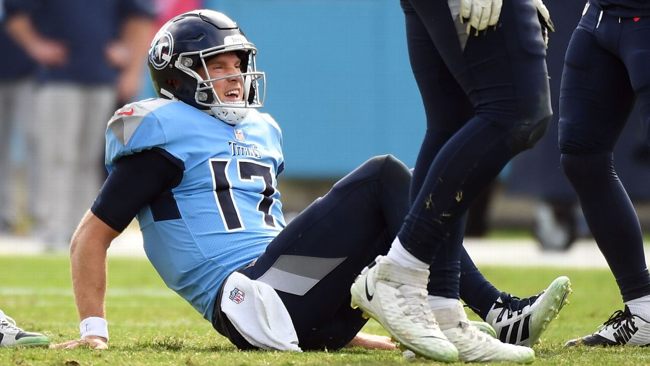 Titans QB Ryan Tannehill (ankle) listed as questionable, will be game-time  decision vs. Chiefs