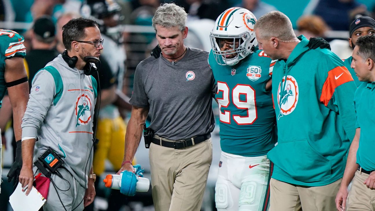 Dolphins' Brandon Jones gearing for return from ACL injury