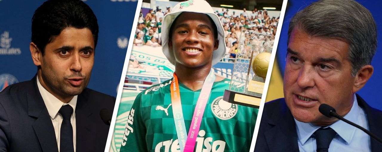 PSG com 'força total' por Endrick e Barcelona 'quase' fora da briga: jornal espanhol revela detalhes da batalha de europeus por joia do Palmeiras