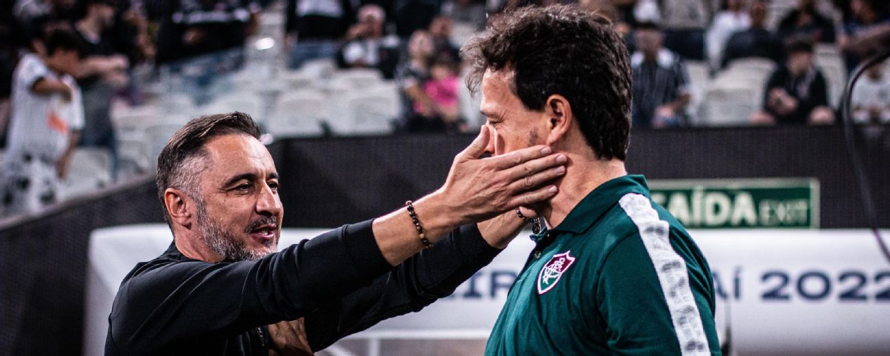 Diniz retribui elogio Vitor Pereira e afirma: 'Poderia muito bem ter sido campeão da Copa do Brasil'