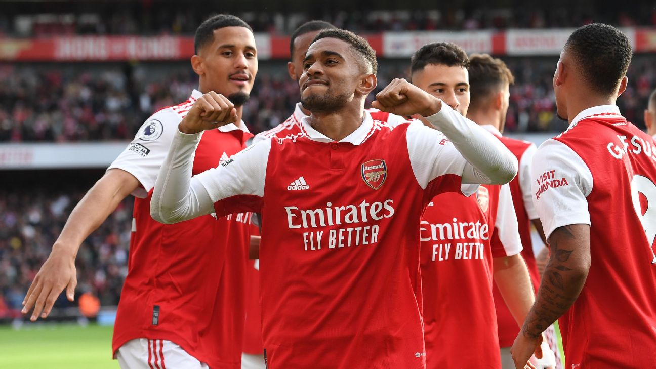 Arsenal go top in style as Nelson stars after Saka injury