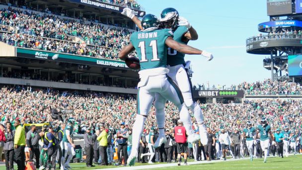 Eagles' A.J. Brown still sees room to grow after historic performance