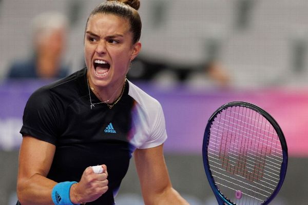 Sakkari gets past Pegula to start WTA Finals