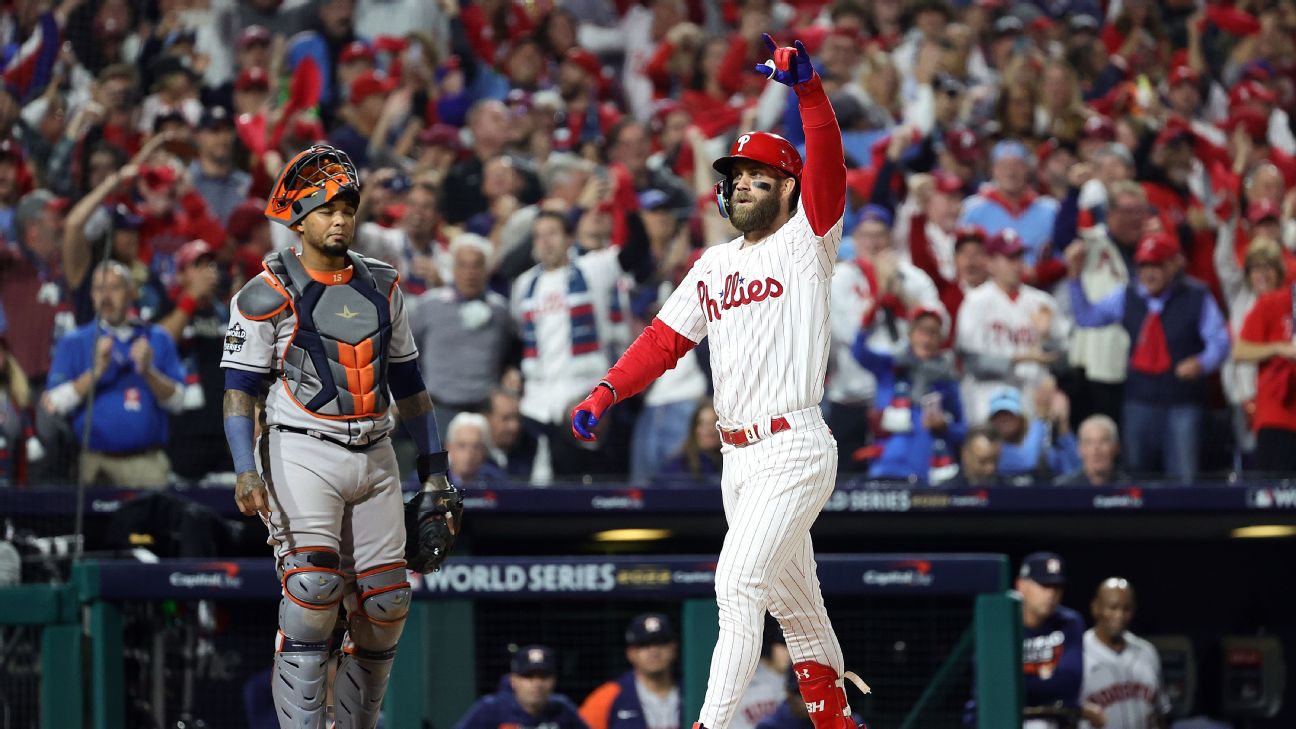 How universal DH saved Bryce Harper, Phillies in World Series