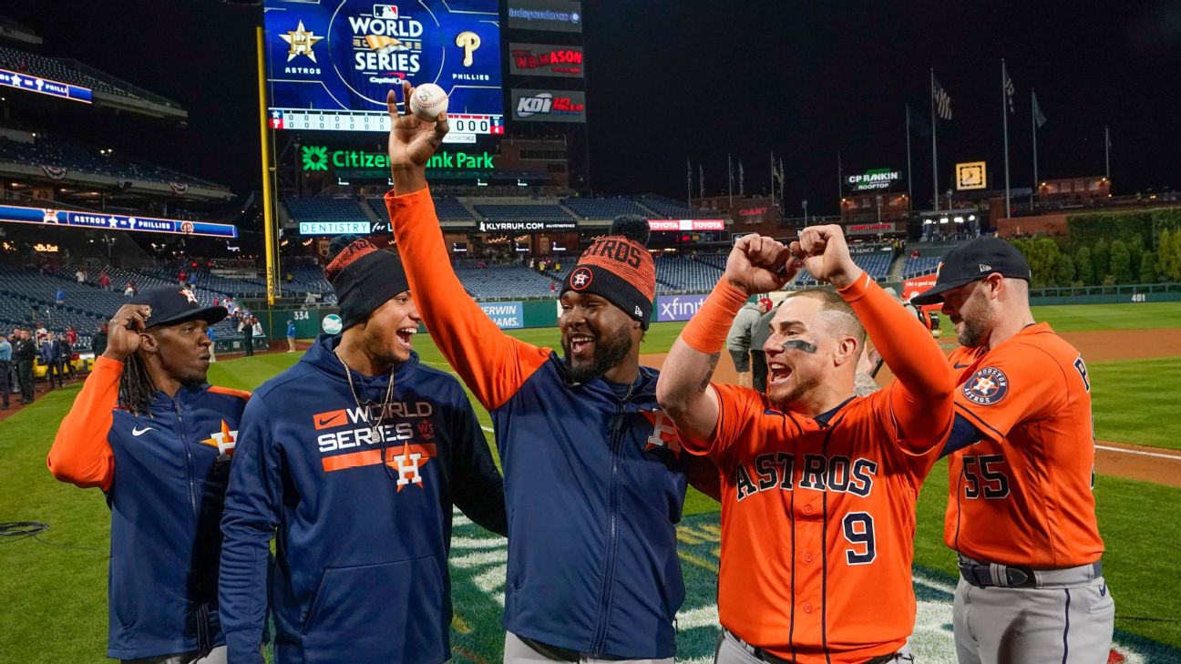 Cristian Javier guía histórico No-Hitter combinado de Astros sobre Phillies  en Serie Mundial