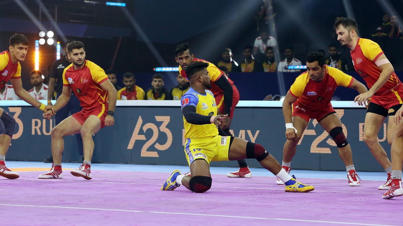 PKL 9: Rahul Chaudhari becomes third raider in Pro Kabaddi League history  to cross 1000 raid points - ESPN