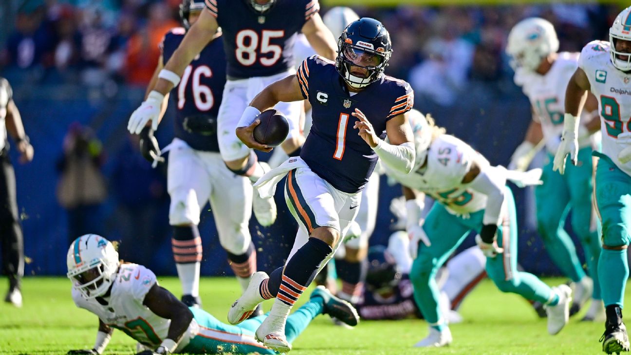 Chicago Bears vs Miami Dolphins preview: Justin Fields running, trade  deadline moves, odds - The Phinsider