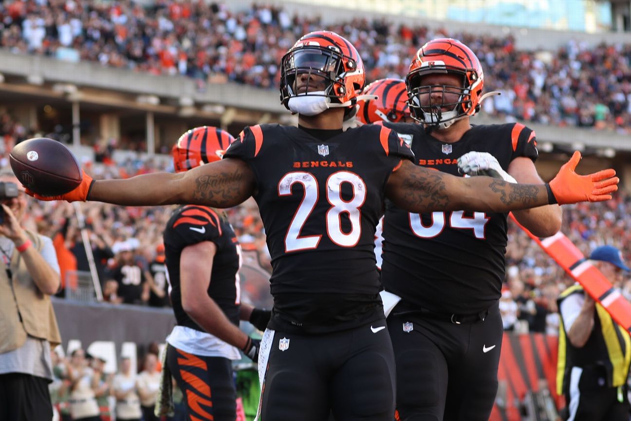 Bengals' Joe Mixon will not play vs. Titans as a consequence of concussion