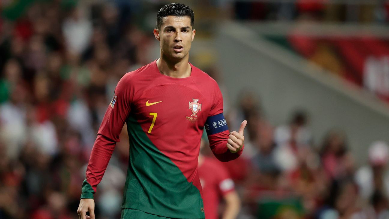 Ronaldo misses Portugal training, World Cup warm-up with stomach