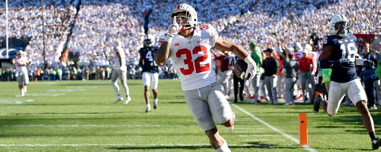 Youth Ohio State Buckeyes #32 TreVeyon Henderson Student Athlete Footb