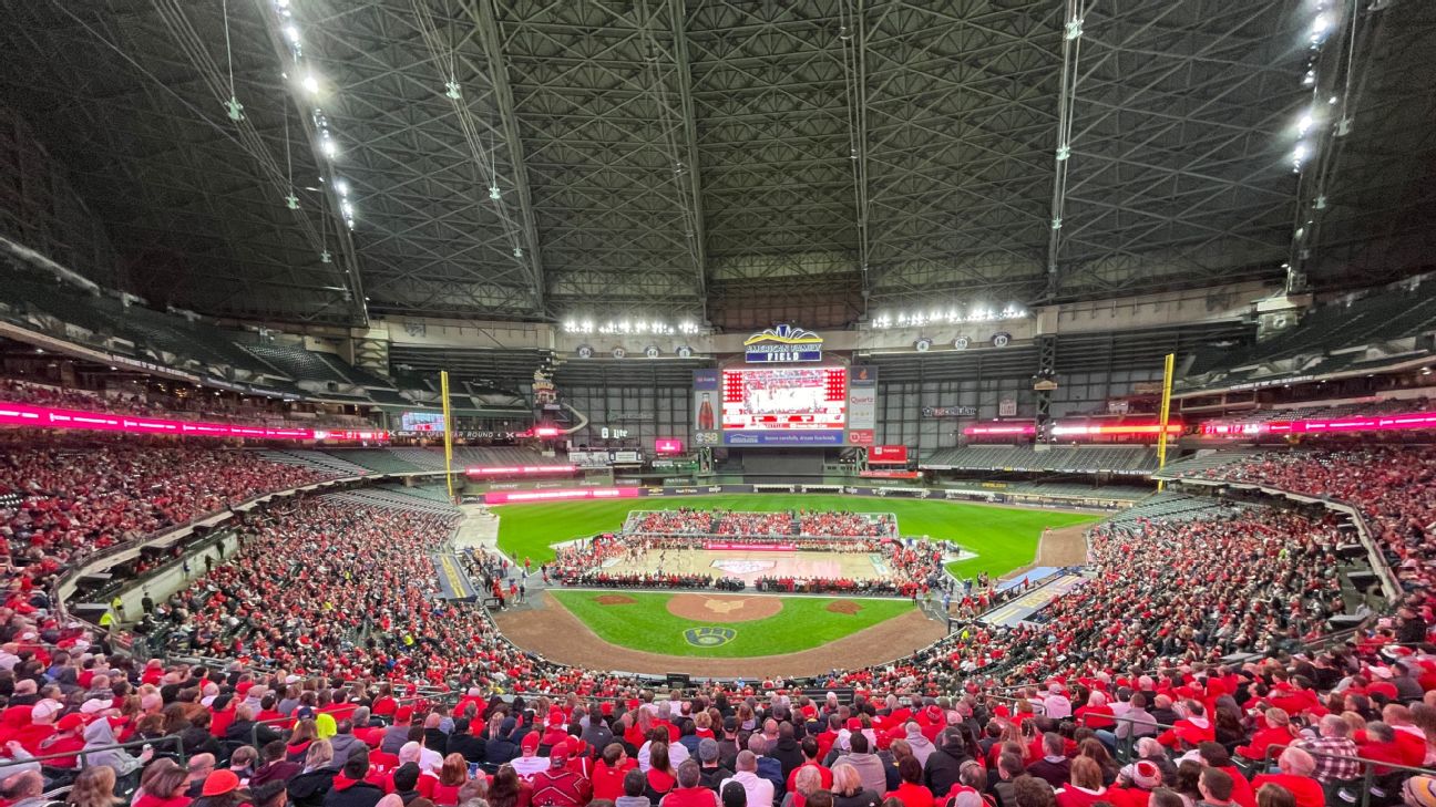 Brewers vs Red Sox game photos at American Family Field in Milwaukee