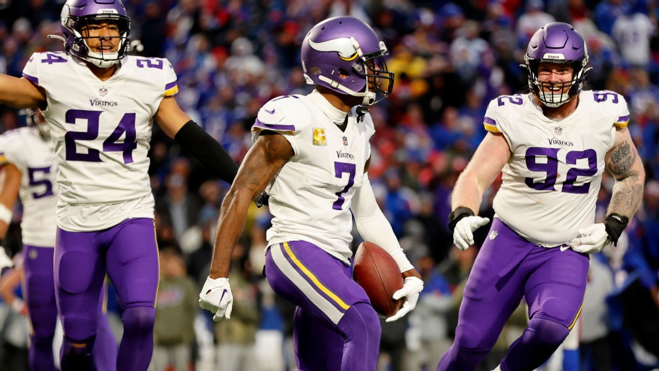 Vikings vs. Bills score, takeaways: Justin Jefferson, Patrick Peterson help  Minnesota prevail in wild OT game 