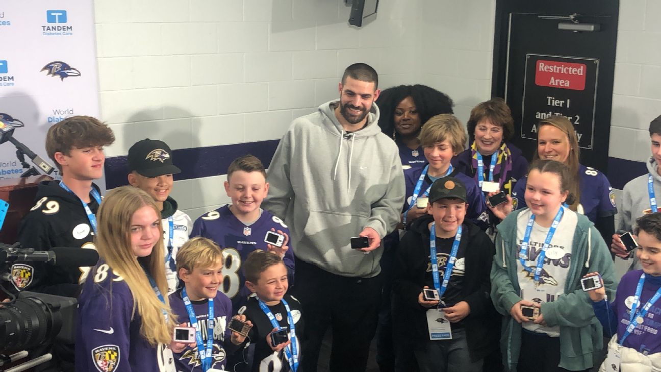 Ravens Tight End Mark Andrews Has a Support Team Watching His Blood Sugar