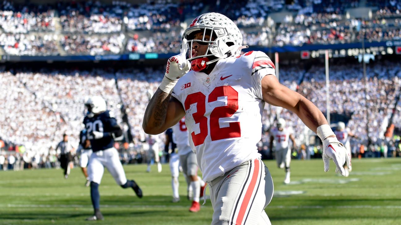 Miyan Williams injury update: Ohio State star running back carted