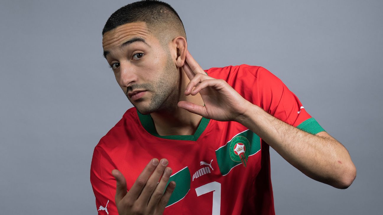 Jogador do Marrocos, Hakim Ziyech, doa salário para funcionários da seleção  e pessoas carentes de seu país