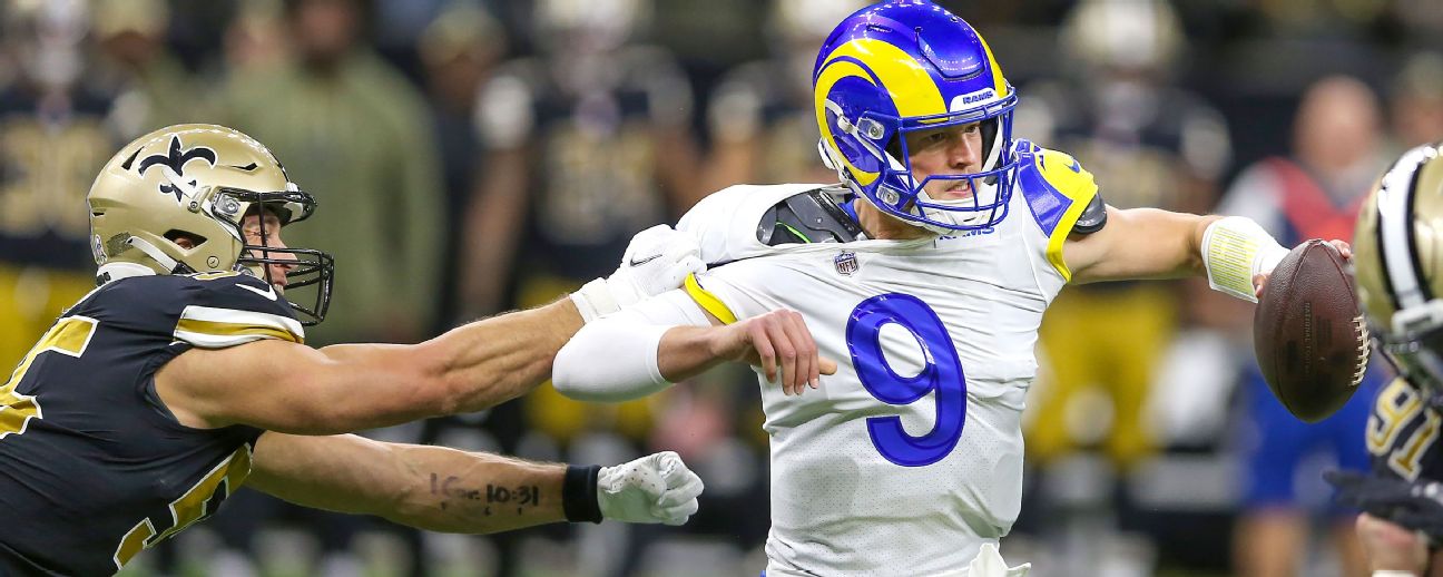 Los Angeles Rams quarterback Bryce Perkins during the NFL