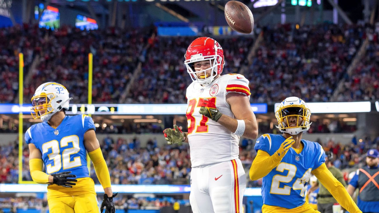 Final score: Chiefs, Travis Kelce come back to beat Chargers 30-27