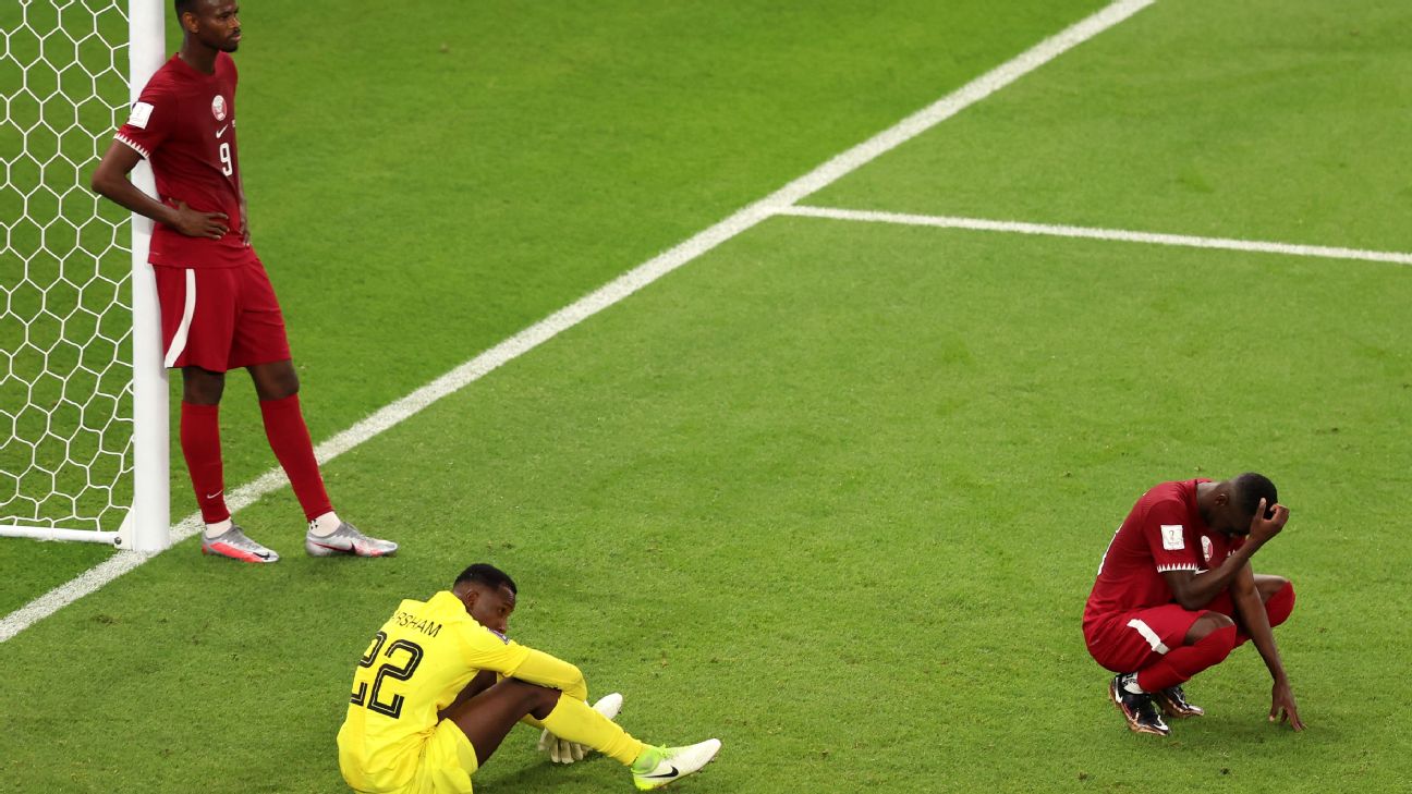 Qatar eliminated at World Cup; earliest host nation exit in 92-year tournament history