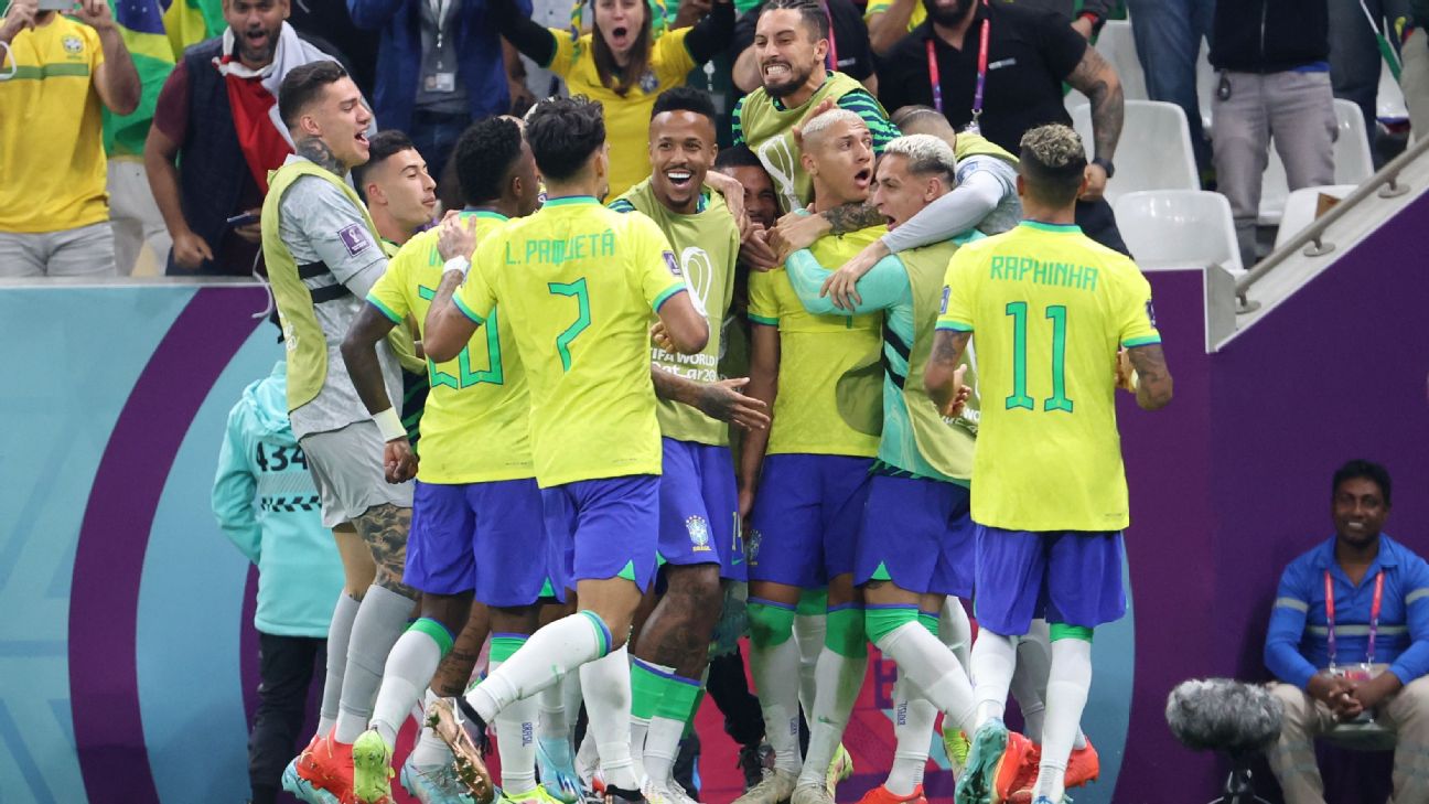 Neymar, Richarlison, Casemiro and every goal by Brazil in the 2022 FIFA  World Cup