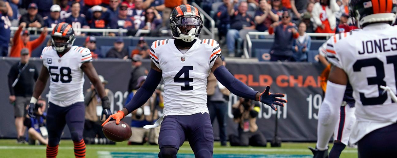 Bears Darnell Mooney reaches 1,000 receiving yards Yardage stats came  during loss to Vikings