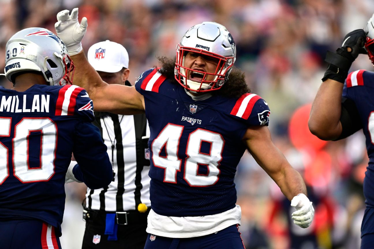 LB Jahlani Tavai, Patriots agree to two-year extension - ESPN