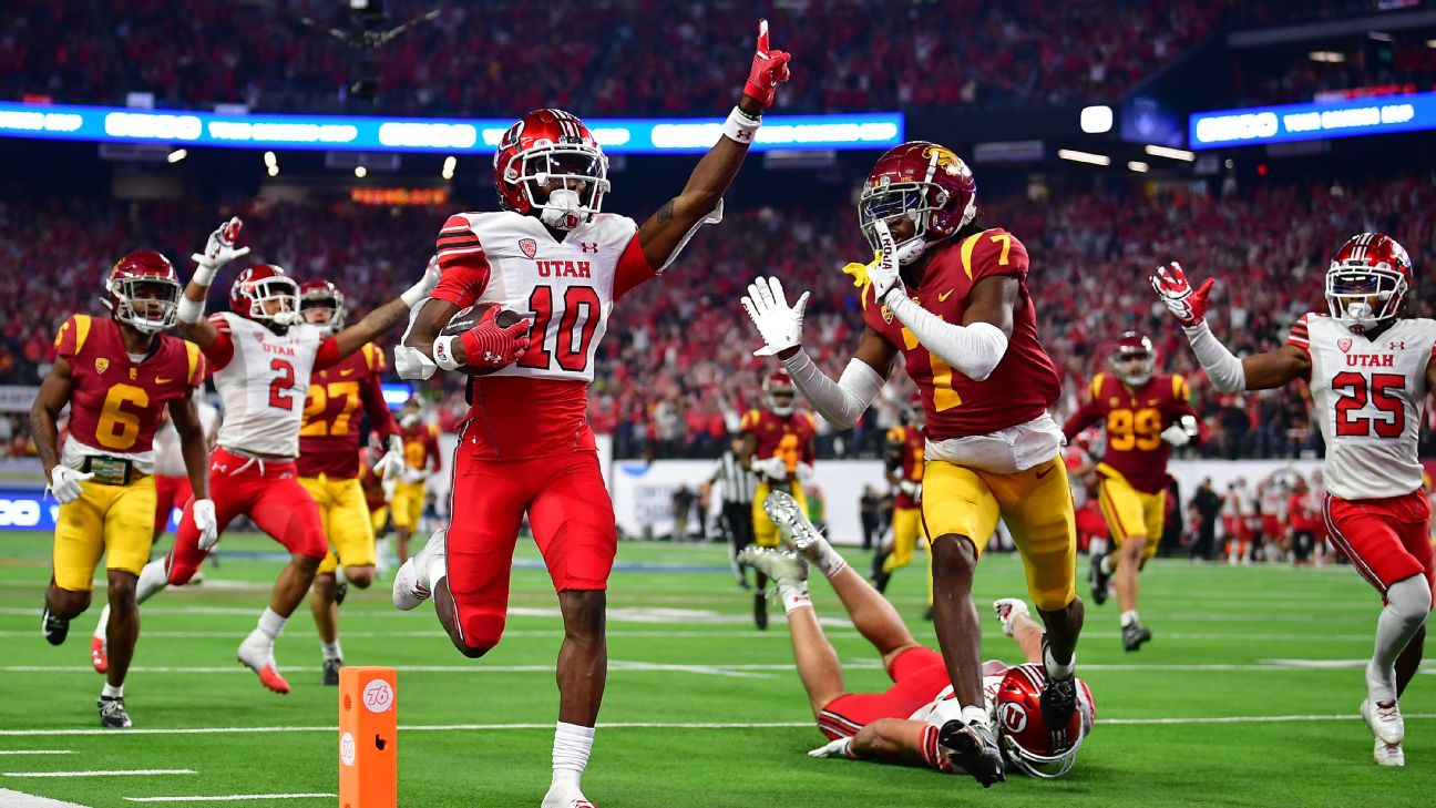 College football championships Utah vs. USC top moments, playoff