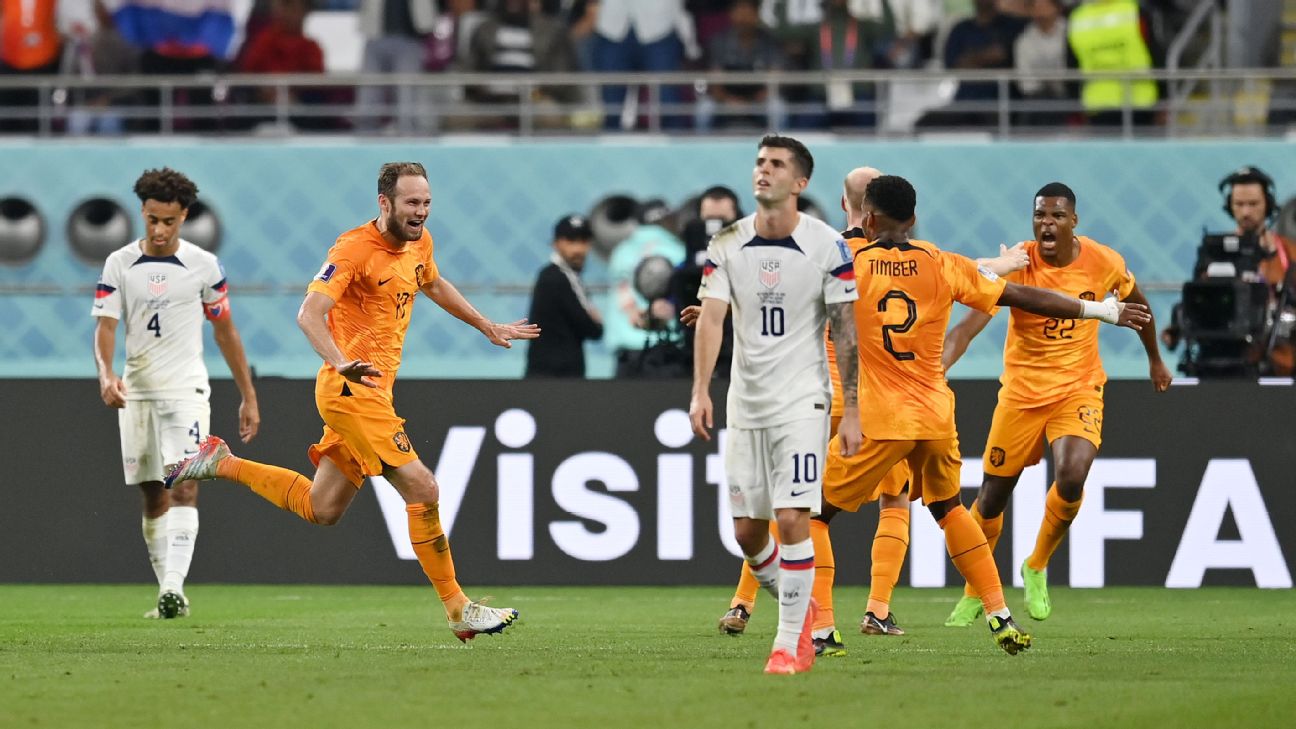 U.S. knocked out of World Cup with 3-1 loss to the Netherlands