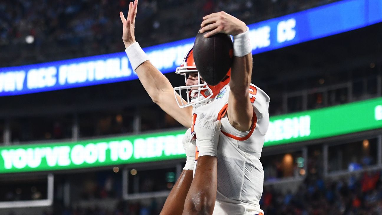 Cade Klubnik lifts Clemson to ACC title; DJ Uiagalelei benched early - ESPN
