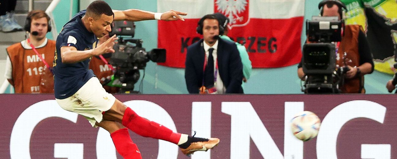 Follow live: Mbappé leads France in knockout match against Poland